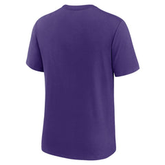 Tampa Bay Rays Rewind Review Slash Tri-Blend T-Shirt - Heather Purple | Nike