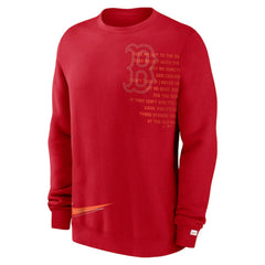 Boston Red Sox Statement Ball Game Fleece Pullover Sweatshirt - Red | Nike