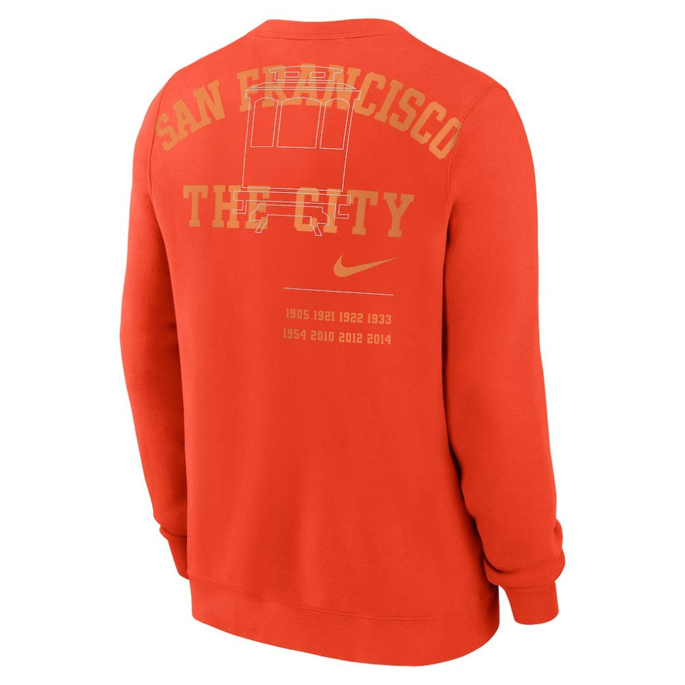 San Francisco Giants Statement Ball Game Fleece Pullover Sweatshirt - Orange | Nike