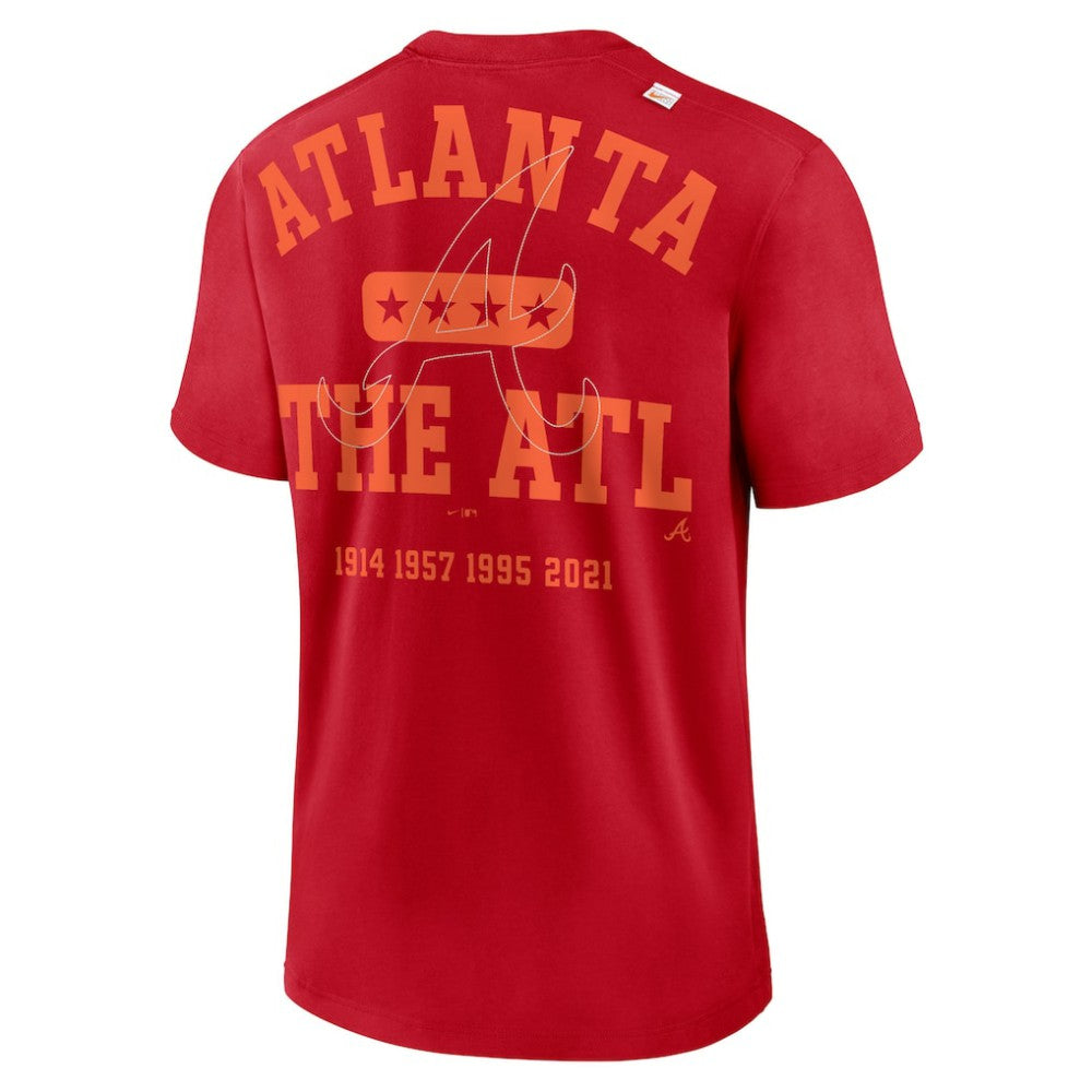 Atlanta Braves Statement Game Over T-Shirt - Red | Nike