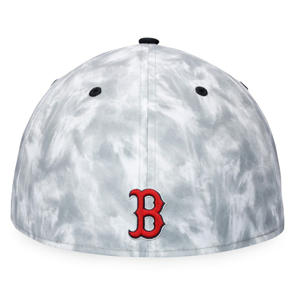 Boston Red Sox Smoke Dye Fitted Hat - Black/White