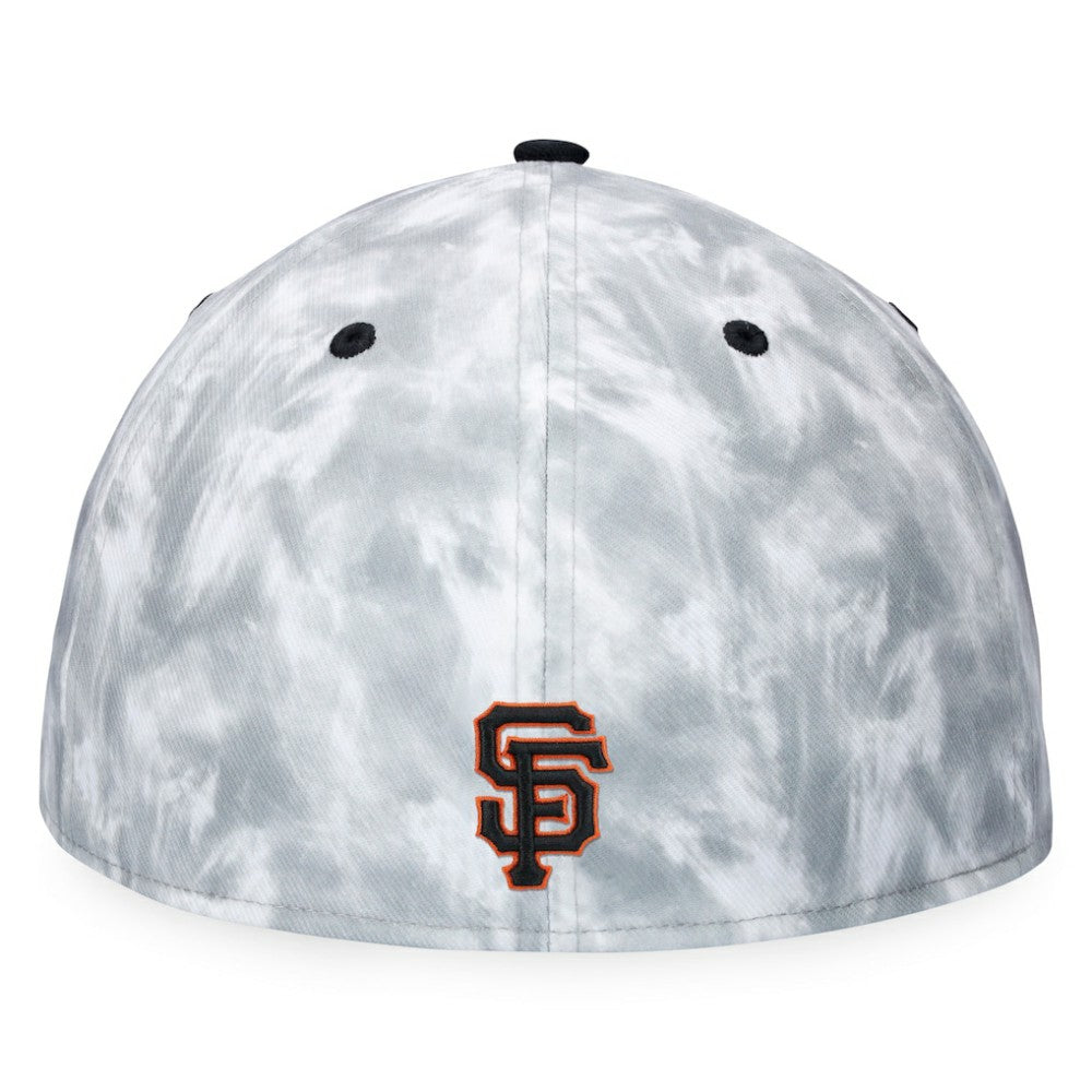 San Francisco Giants Smoke Dye Fitted Hat - Black/White