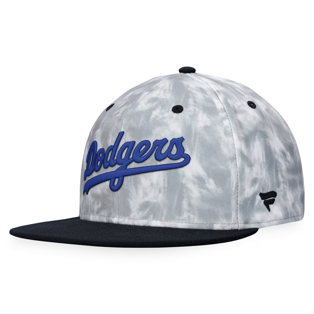 Los Angeles Dodgers Smoke Dye Fitted Hat - Black/White