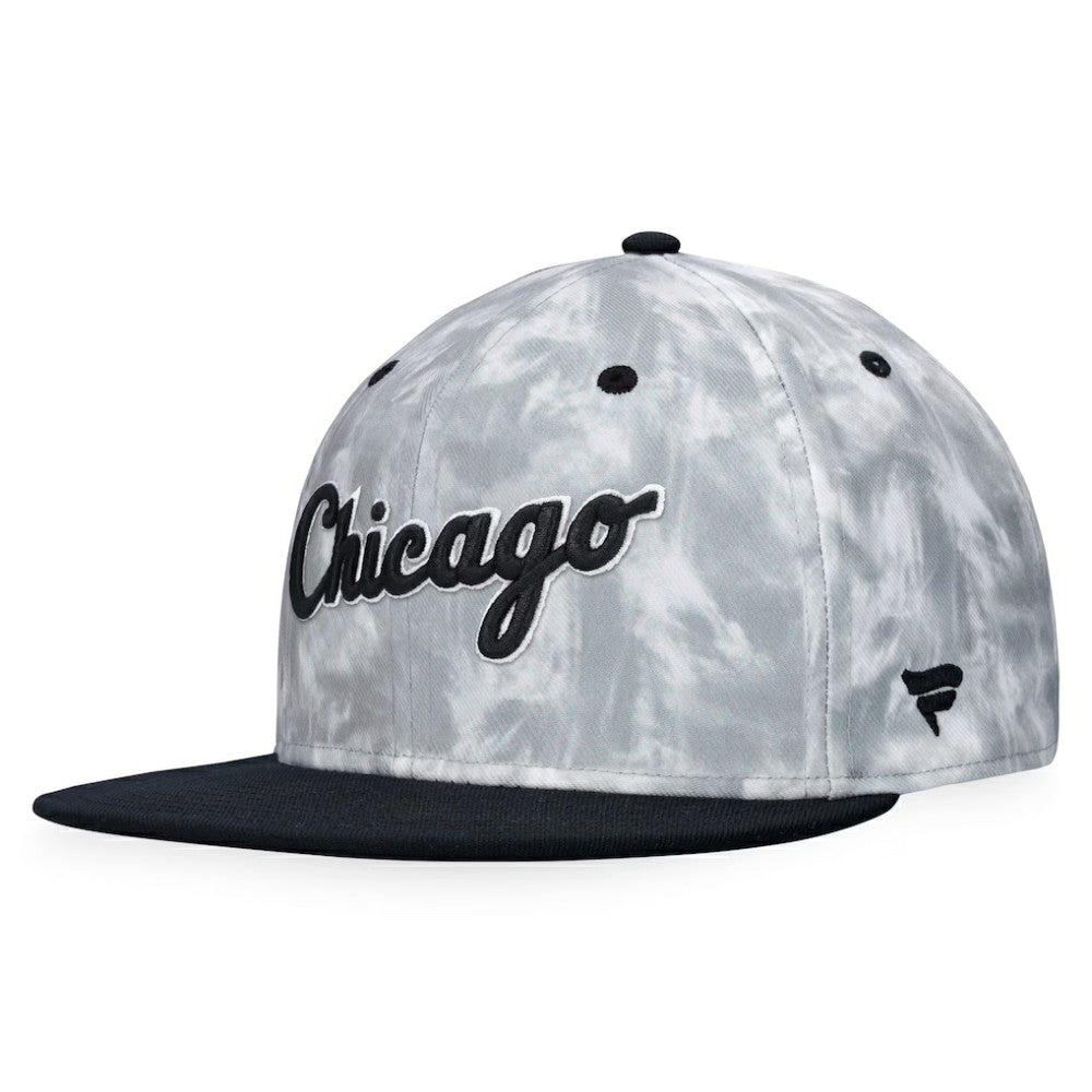 Chicago White Sox Smoke Dye Fitted Hat - Black/White