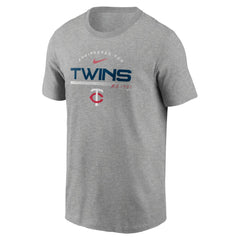 Minnesota Twins Team Engineered Performance T-Shirt - Heather Gray | Nike