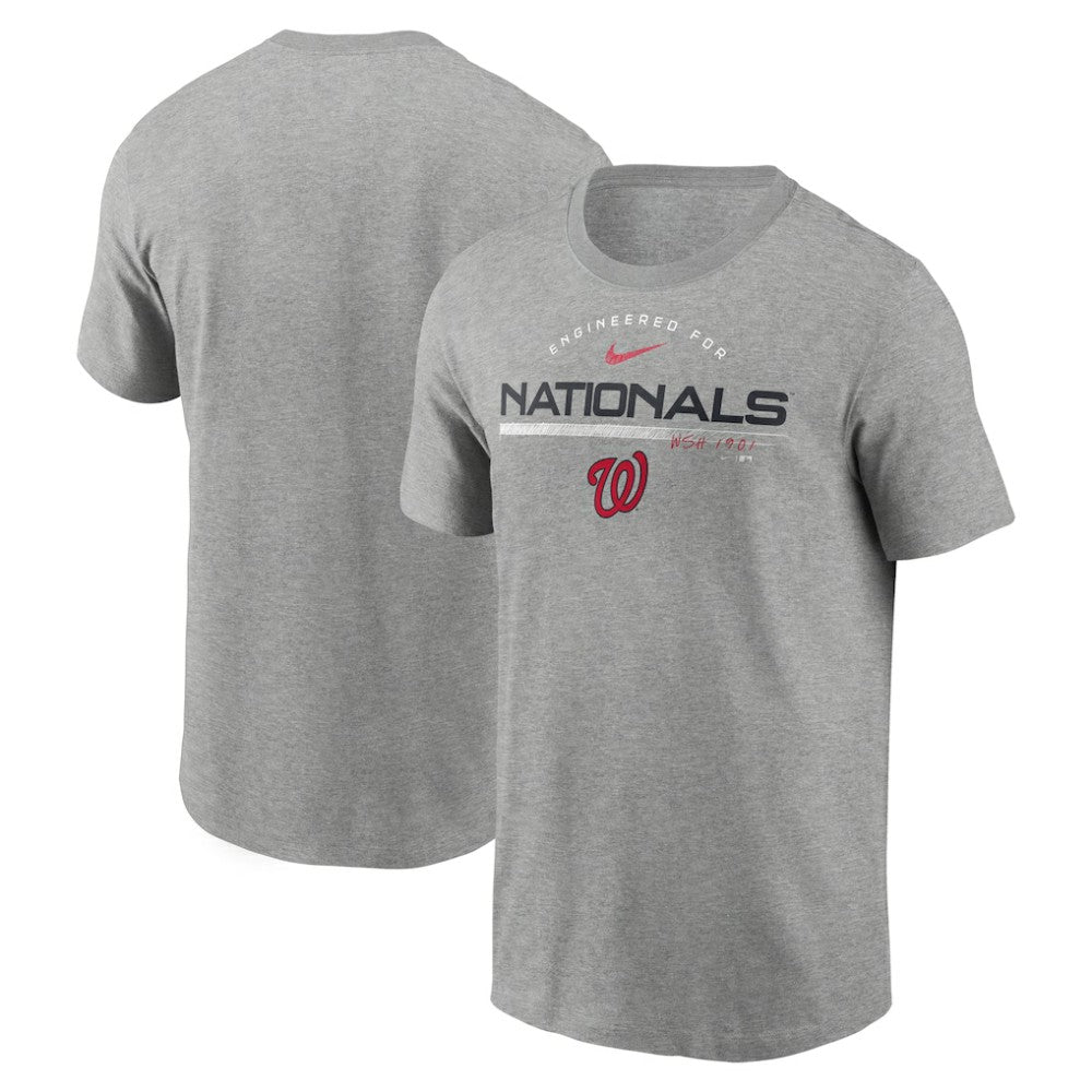 Washington Nationals Team Engineered Performance T-Shirt - Heather Gray | Nike