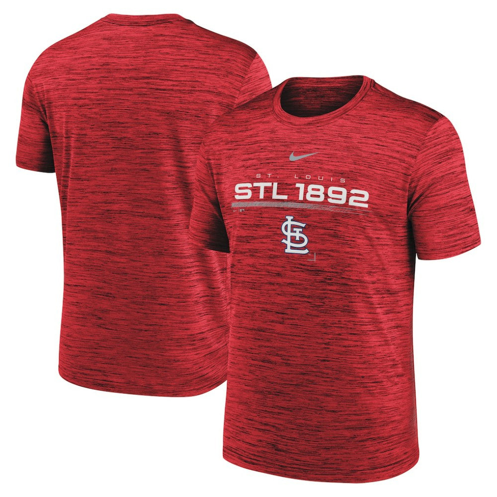 St. Louis Cardinals Wordmark Velocity Performance T-Shirt - Red | Nike