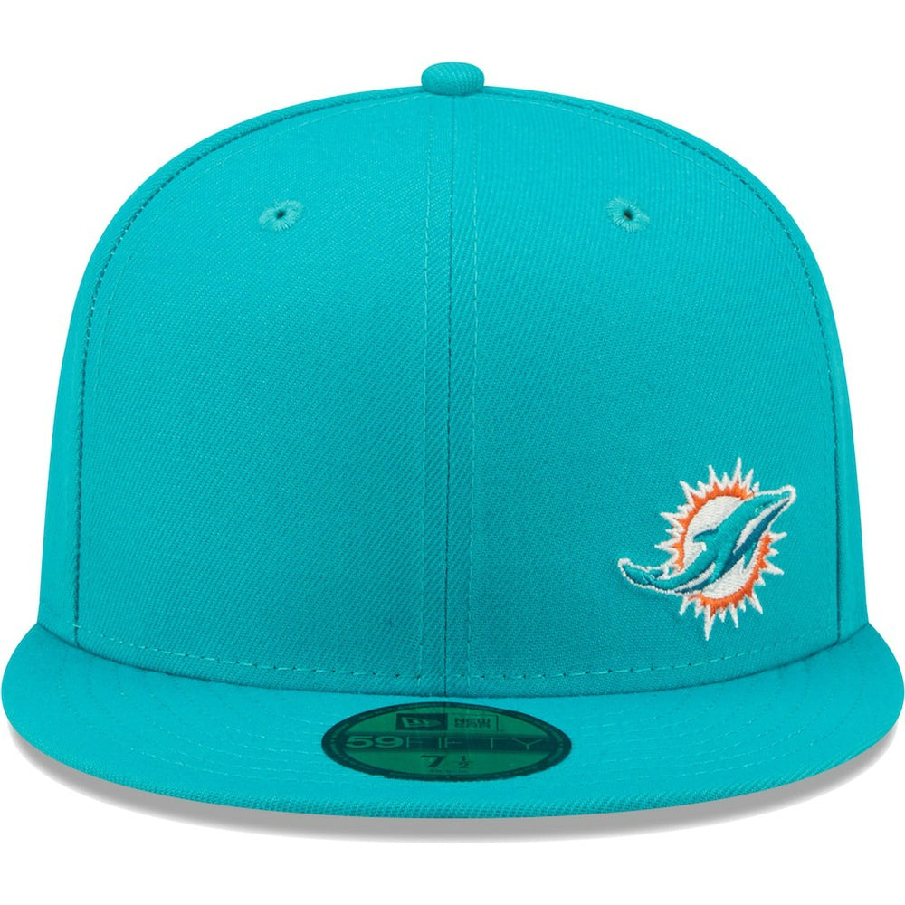 Miami Dolphins New Era Flawless 59FIFTY Fitted Hat - Aqua outlet