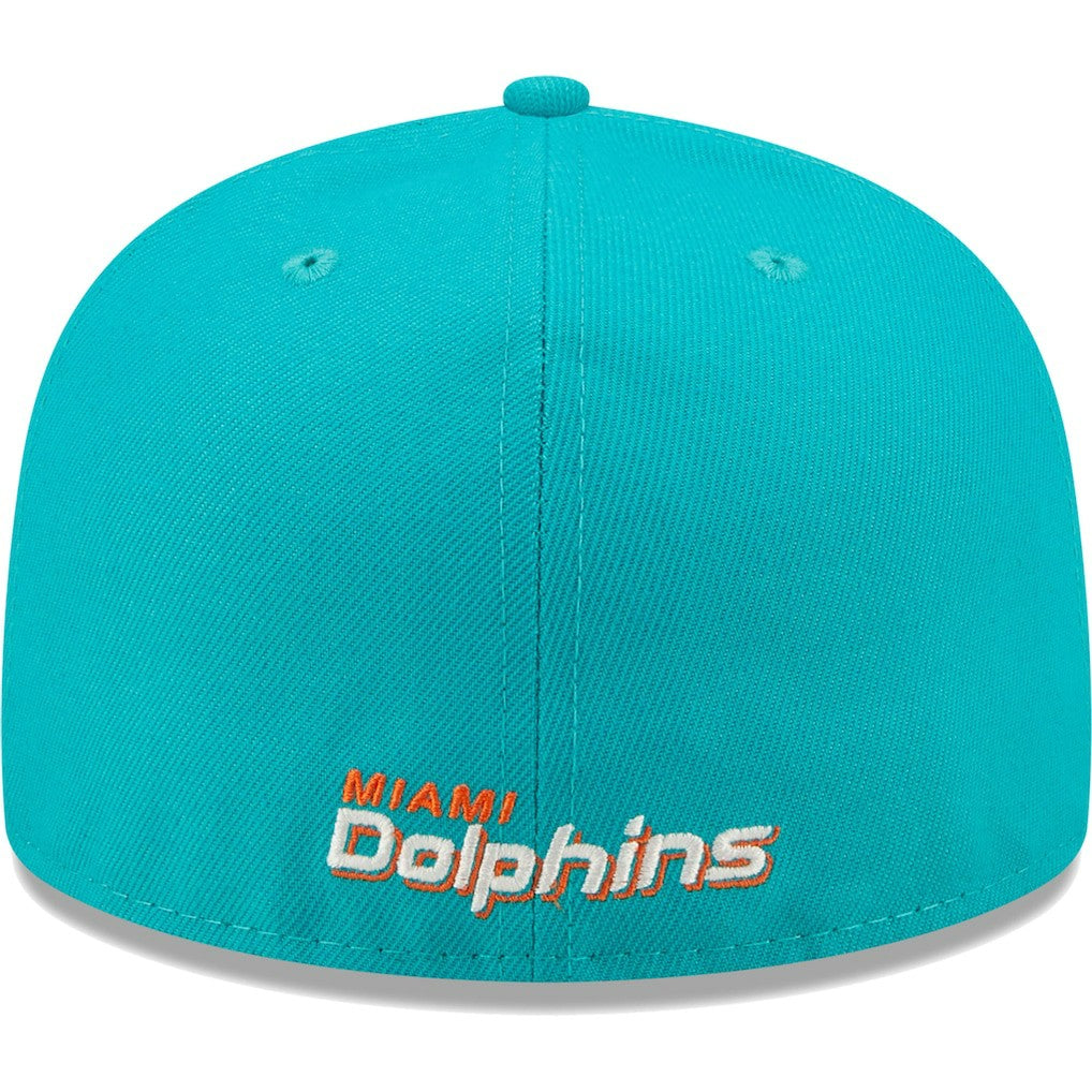 Miami Dolphins New Era Flawless 59FIFTY Fitted Hat - Aqua outlet