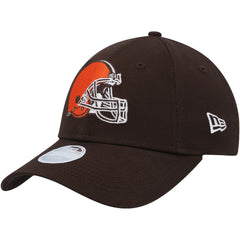Cleveland Browns New Era Women's Simple 9FORTY Adjustable Hat - Brown on sale