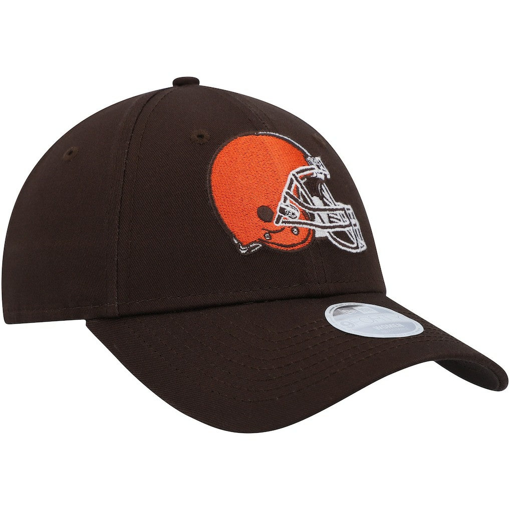 Cleveland Browns New Era Women's Simple 9FORTY Adjustable Hat - Brown on sale