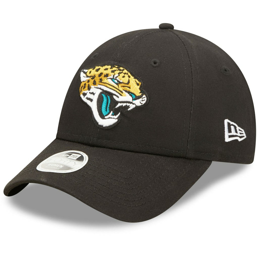 Jacksonville Jaguars New Era Women's Simple 9FORTY Adjustable Hat - Black cheap