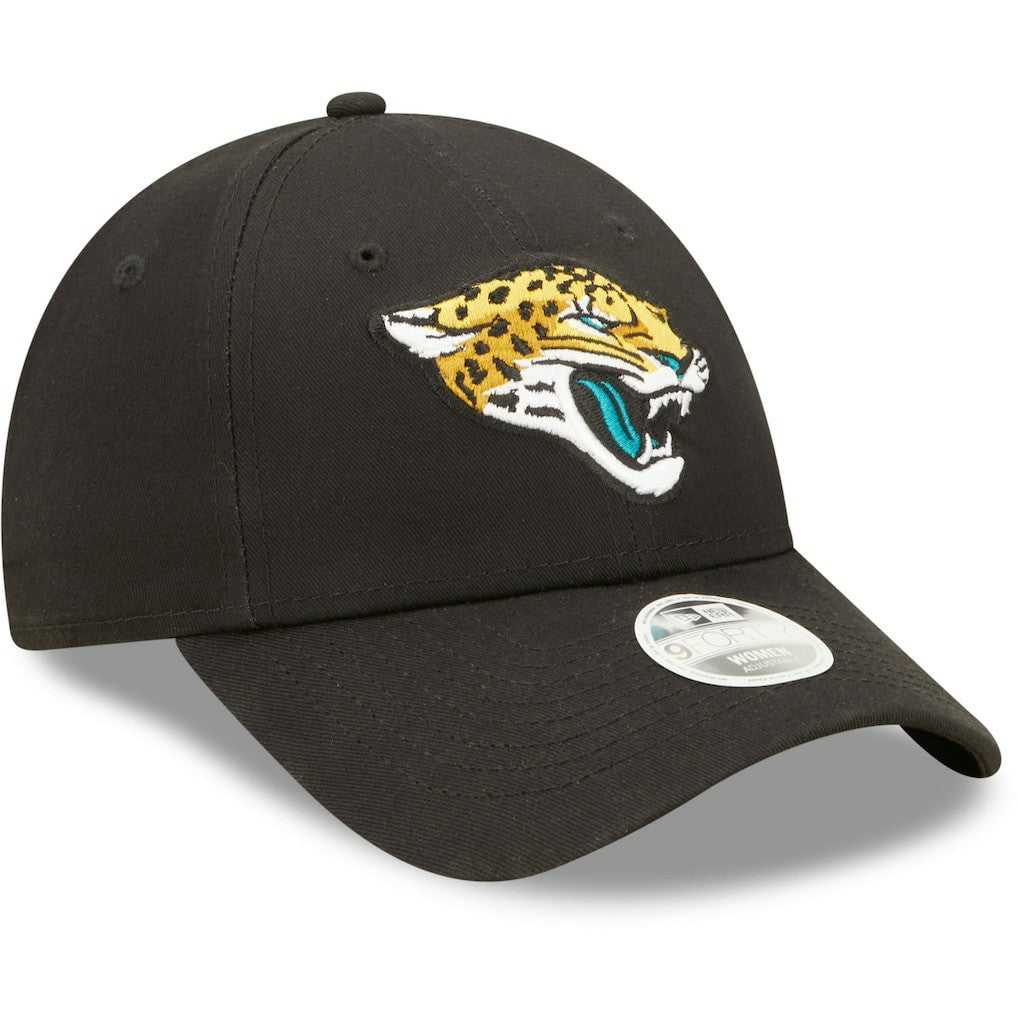 Jacksonville Jaguars New Era Women's Simple 9FORTY Adjustable Hat - Black cheap