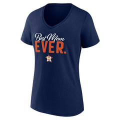 Houston Astros Women's Mother's Day V-Neck T-Shirt - Navy