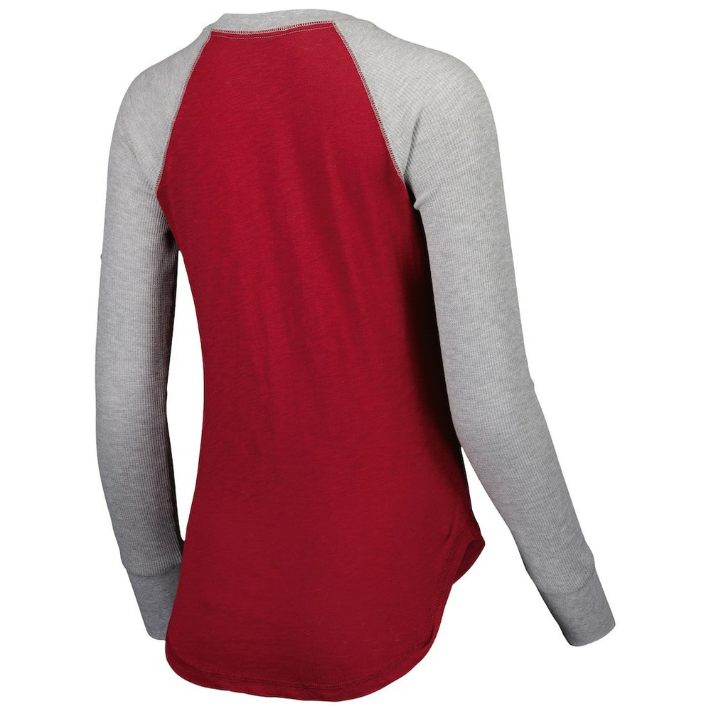 Washington Commanders Touch Women's Waffle Raglan Lightweight Long Sleeve T-Shirt - Burgundy cheap