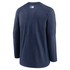 Tampa Bay Rays Authentic Collection Logo Performance Long Sleeve T-Shirt - Navy | Nike