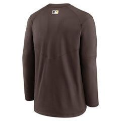 San Diego Padres Authentic Collection Logo Performance Long Sleeve T-Shirt - Brown | Nike