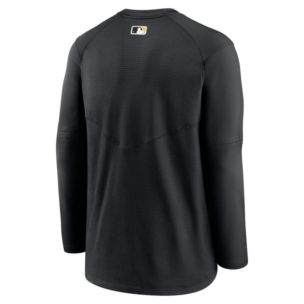 Pittsburgh Pirates Authentic Collection Logo Performance Long Sleeve T-Shirt - Black | Nike