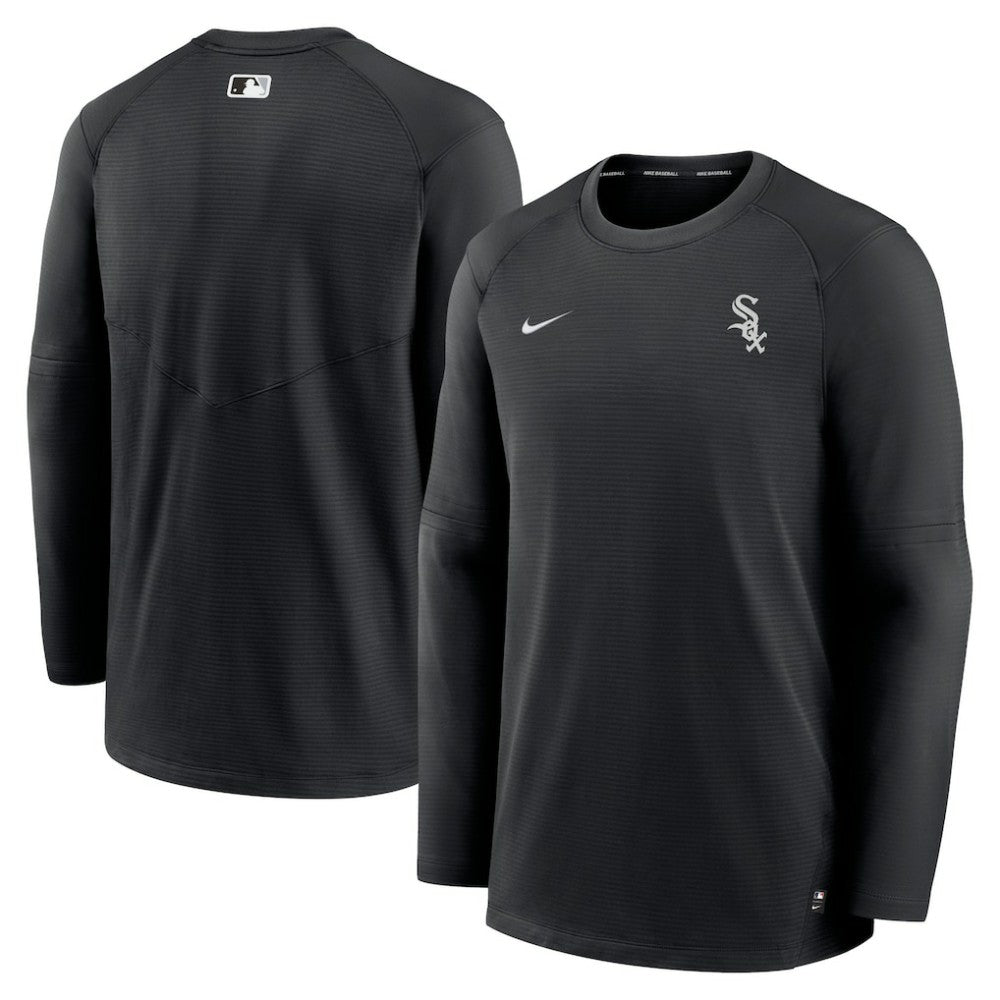 Chicago White Sox Authentic Collection Logo Performance Long Sleeve T-Shirt - Black | Nike