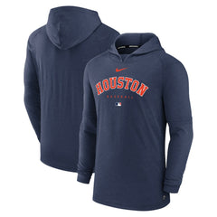 Houston Astros Authentic Collection Lightweight Dri-FIT Hooded Pullover - Heather Navy | Nike