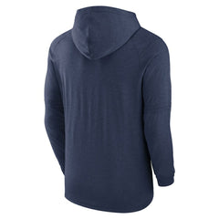 Tampa Bay Rays Authentic Collection Lightweight Dri-FIT Hooded Pullover - Heather Navy | Nike
