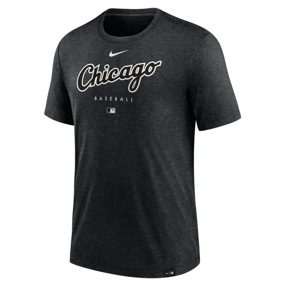 Chicago White Sox Authentic Collection Early Work Tri-Blend Performance T-Shirt - Heather Black | Nike