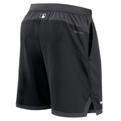 Colorado Rockies Authentic Collection Flex Vent Performance Shorts - Black | Nike