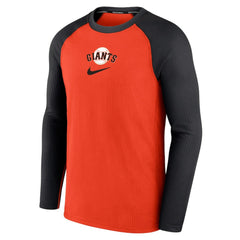 San Francisco Giants Authentic Collection Game Raglan Performance Long Sleeve T-Shirt - Orange | Nike