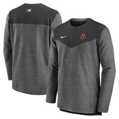 Baltimore Orioles Authentic Collection Game Time Performance Half-Zip Top - Black | Nike
