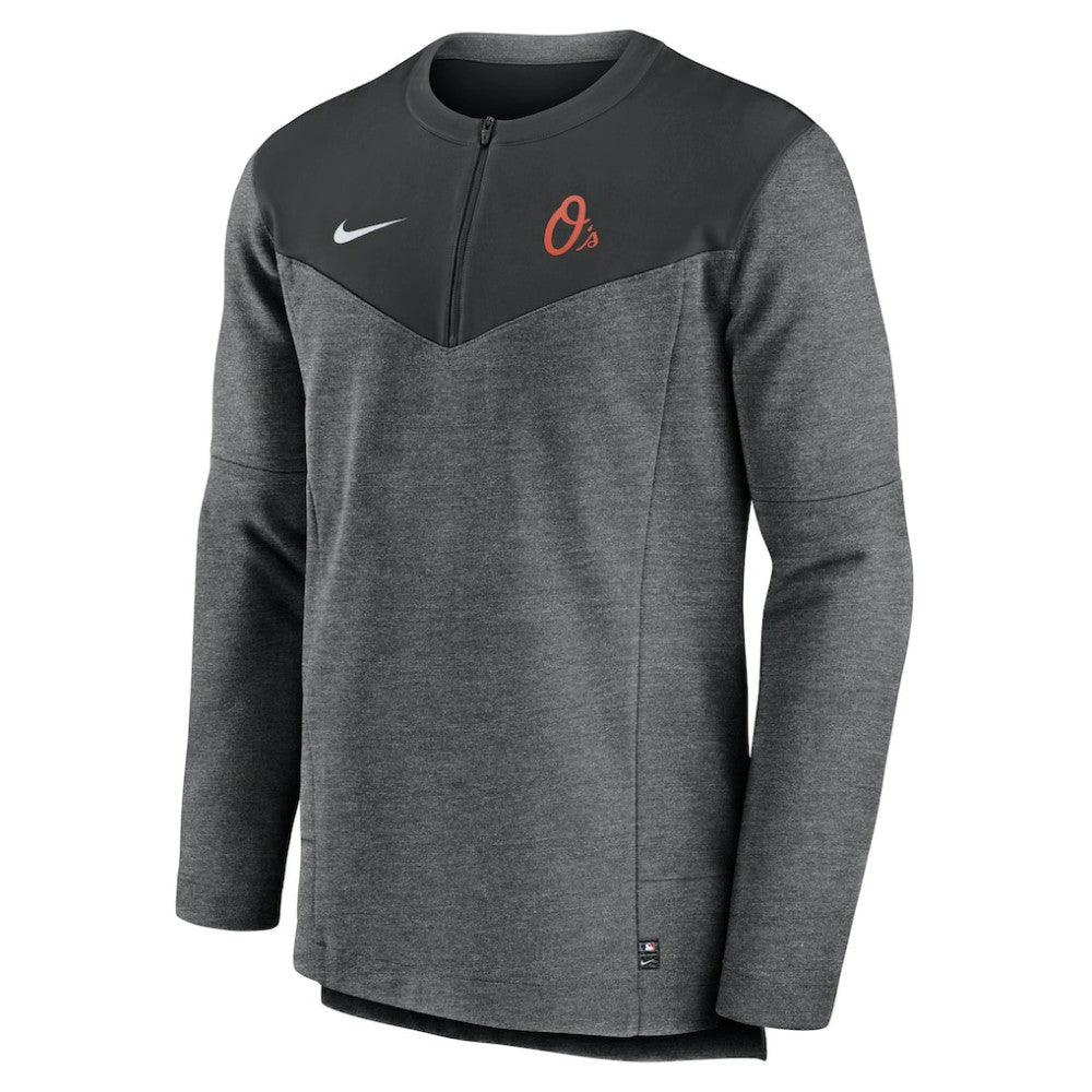 Baltimore Orioles Authentic Collection Game Time Performance Half-Zip Top - Black | Nike