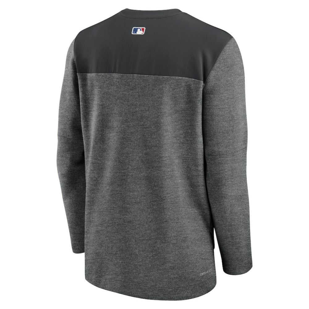 Colorado Rockies Authentic Collection Game Time Performance Half-Zip Top - Black | Nike