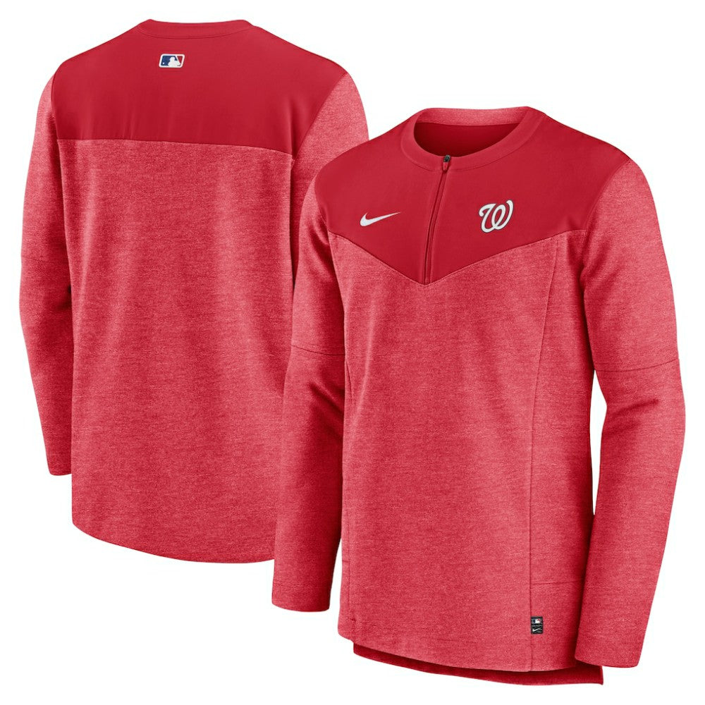 Washington Nationals Authentic Collection Game Time Performance Half-Zip Top - Red | Nike