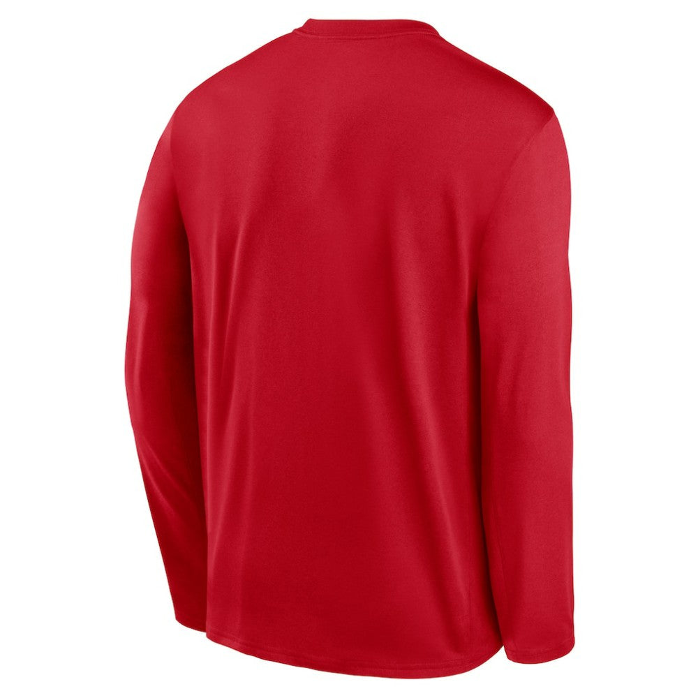 Los Angeles Angels Authentic Collection Team Logo Legend Performance Long Sleeve T-Shirt - Red | Nike
