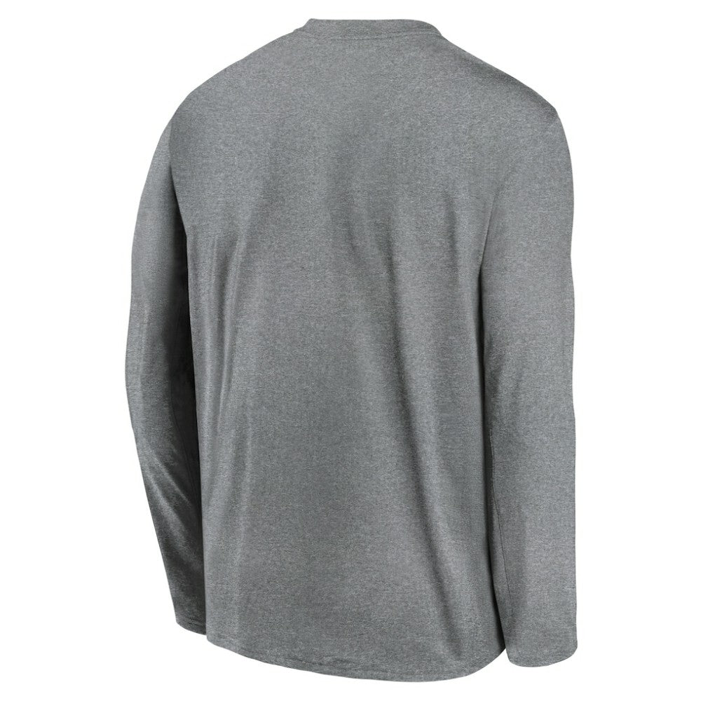 San Francisco Giants Authentic Collection Team Logo Legend Performance Long Sleeve T-Shirt - Heather Gray | Nike