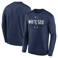 Chicago White Sox Authentic Collection Team Logo Legend Performance Long Sleeve T-Shirt - Navy | Nike