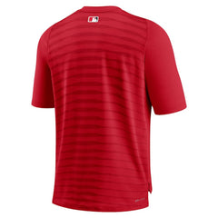 Washington Nationals Authentic Collection Pregame Raglan Performance V-Neck T-Shirt - Red | Nike