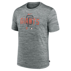 San Francisco Giants Authentic Collection Velocity Performance Practice T-Shirt - Heather Gray | Nike