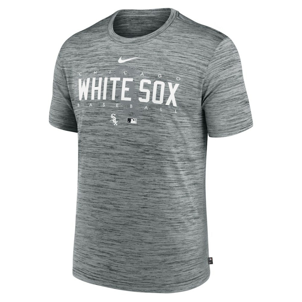 Chicago White Sox Authentic Collection Velocity Performance Practice T-Shirt - Heather Gray | Nike