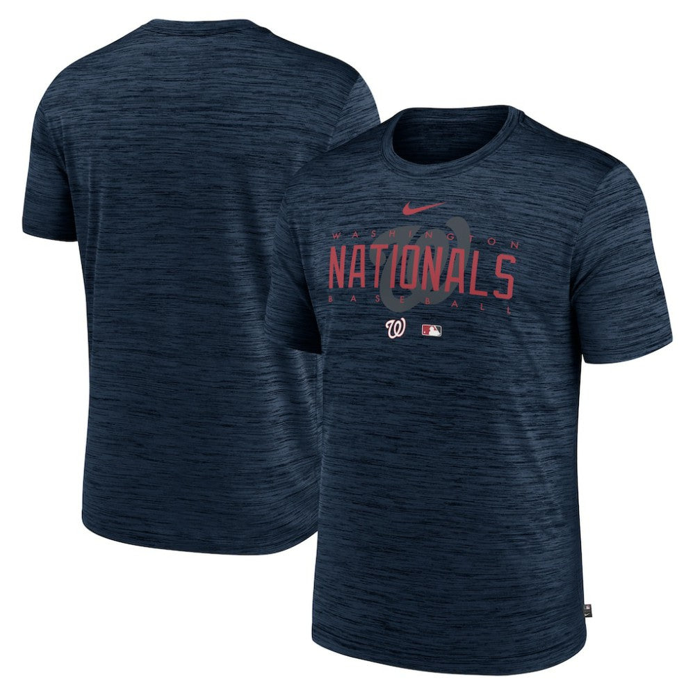 Washington Nationals Authentic Collection Velocity Performance Practice T-Shirt - Navy | Nike