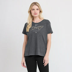 Chicago White Sox Women's Authentic Collection Early Work Tri-Blend T-Shirt - Heather Charcoal | Nike