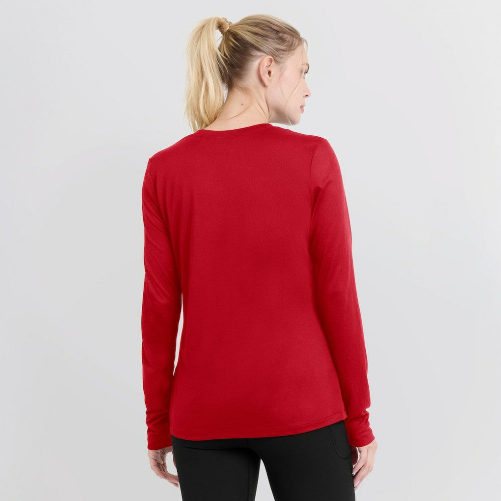 Washington Nationals Women's Authentic Collection Legend Performance Long Sleeve T-Shirt - Red | Nike