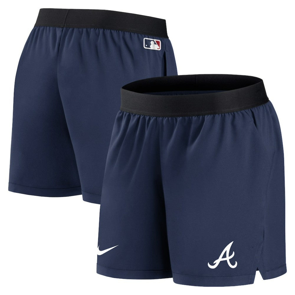 Atlanta Braves Women's Authentic Collection Team Performance Shorts - Navy | Nike