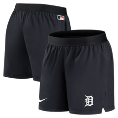 Detroit Tigers Women's Authentic Collection Team Performance Shorts - Navy | Nike