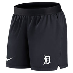 Detroit Tigers Women's Authentic Collection Team Performance Shorts - Navy | Nike