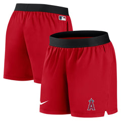 Los Angeles Angels Women's Authentic Collection Team Performance Shorts - Red | Nike