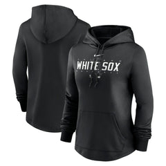 Chicago White Sox Women's Authentic Collection Pregame Performance Pullover Hoodie - Black | Nike