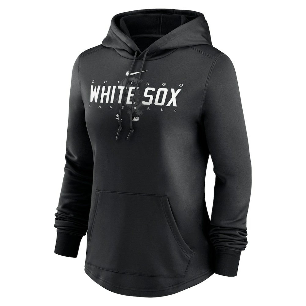 Chicago White Sox Women's Authentic Collection Pregame Performance Pullover Hoodie - Black | Nike