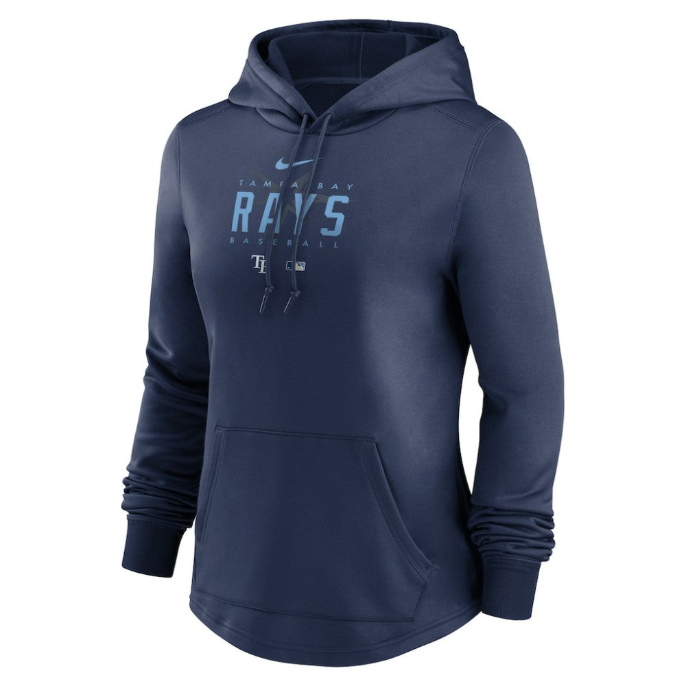 Tampa Bay Rays Women's Authentic Collection Pregame Performance Pullover Hoodie - Navy | Nike