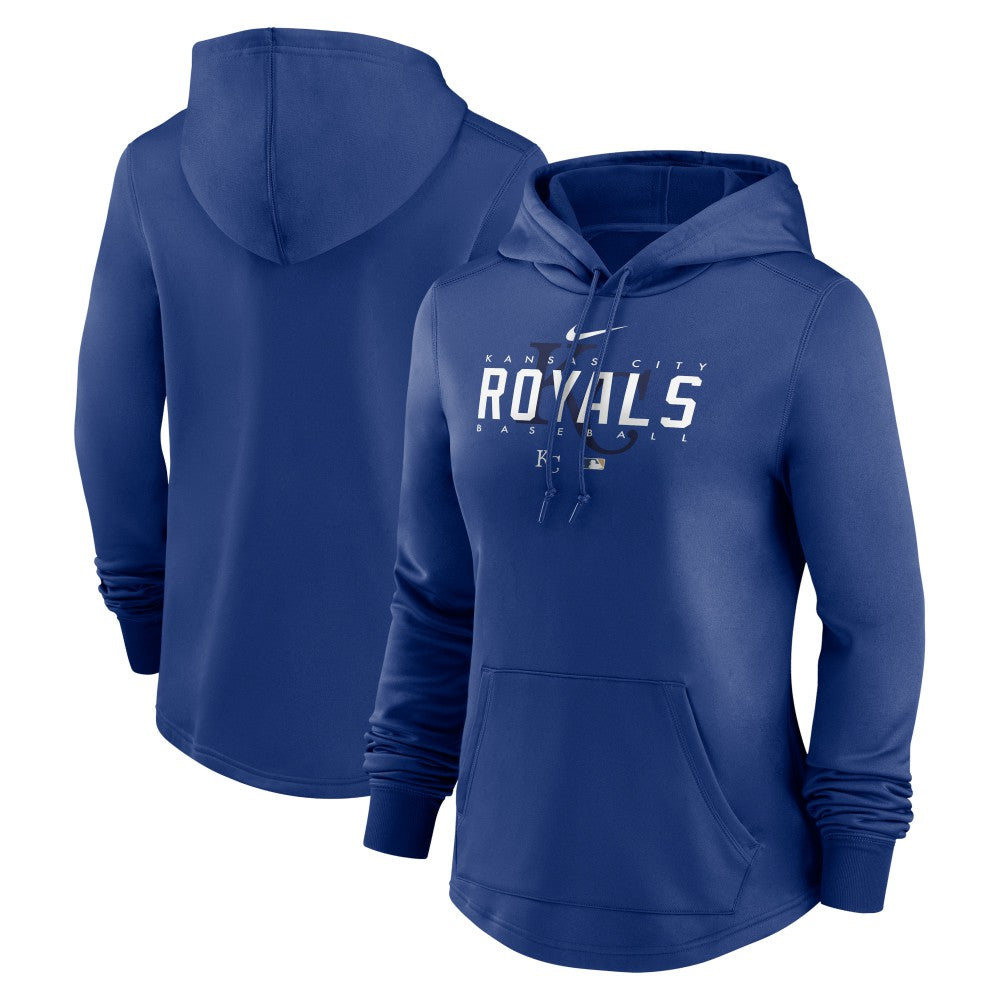Kansas City Royals Women's Authentic Collection Pregame Performance Pullover Hoodie - Royal | Nike