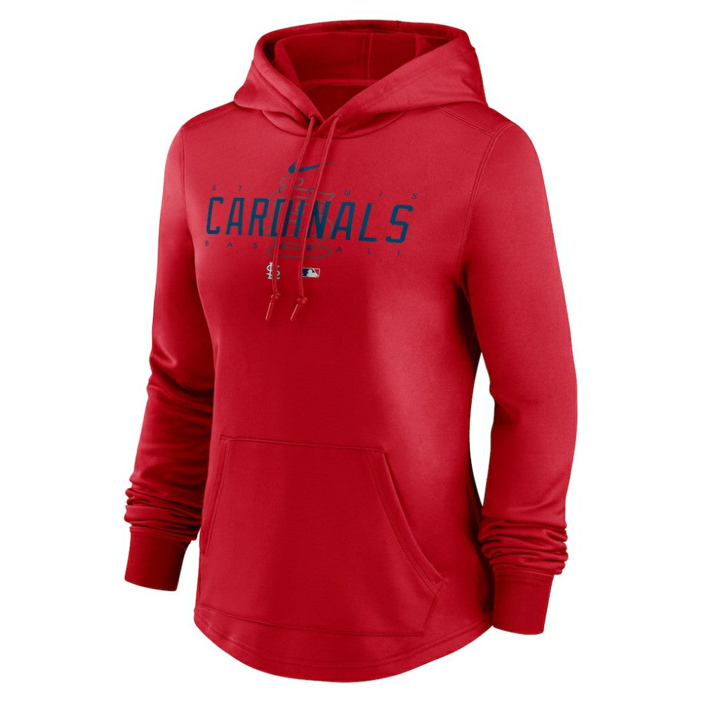 St. Louis Cardinals Women's Authentic Collection Pregame Performance Pullover Hoodie - Red | Nike